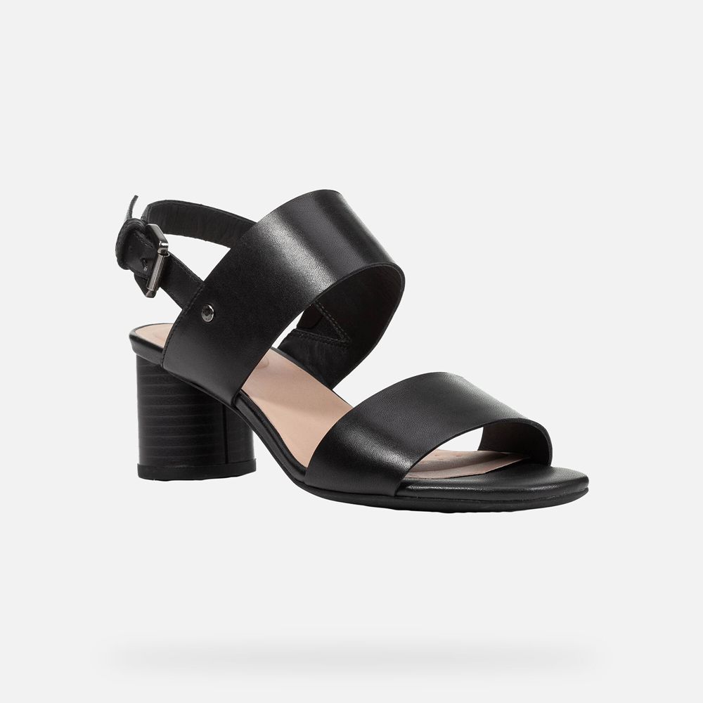 Geox Bayan Sandalet Siyah - Ortensia - MBI-341958